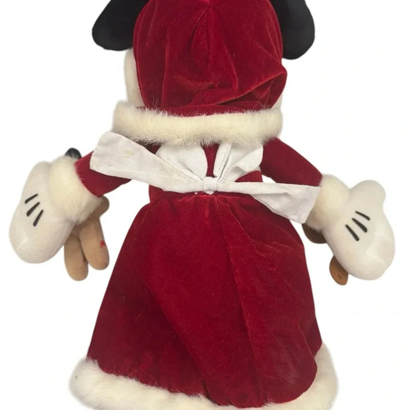 Walt Disney World Minnie Mouse Mrs. Clause Plush Gingerbread Christmas Toy GUC - Picture 11 of 15